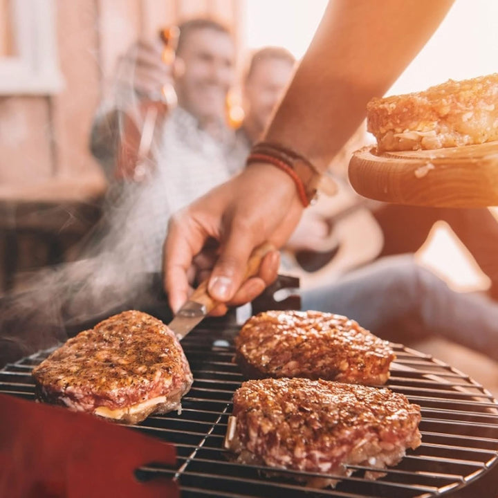 Grillrost Rund Ø 38cm, 11 Balken 3cm Abstand Edelstahl Grillroste BBQ Grill Zubehör für Rost, Grillg