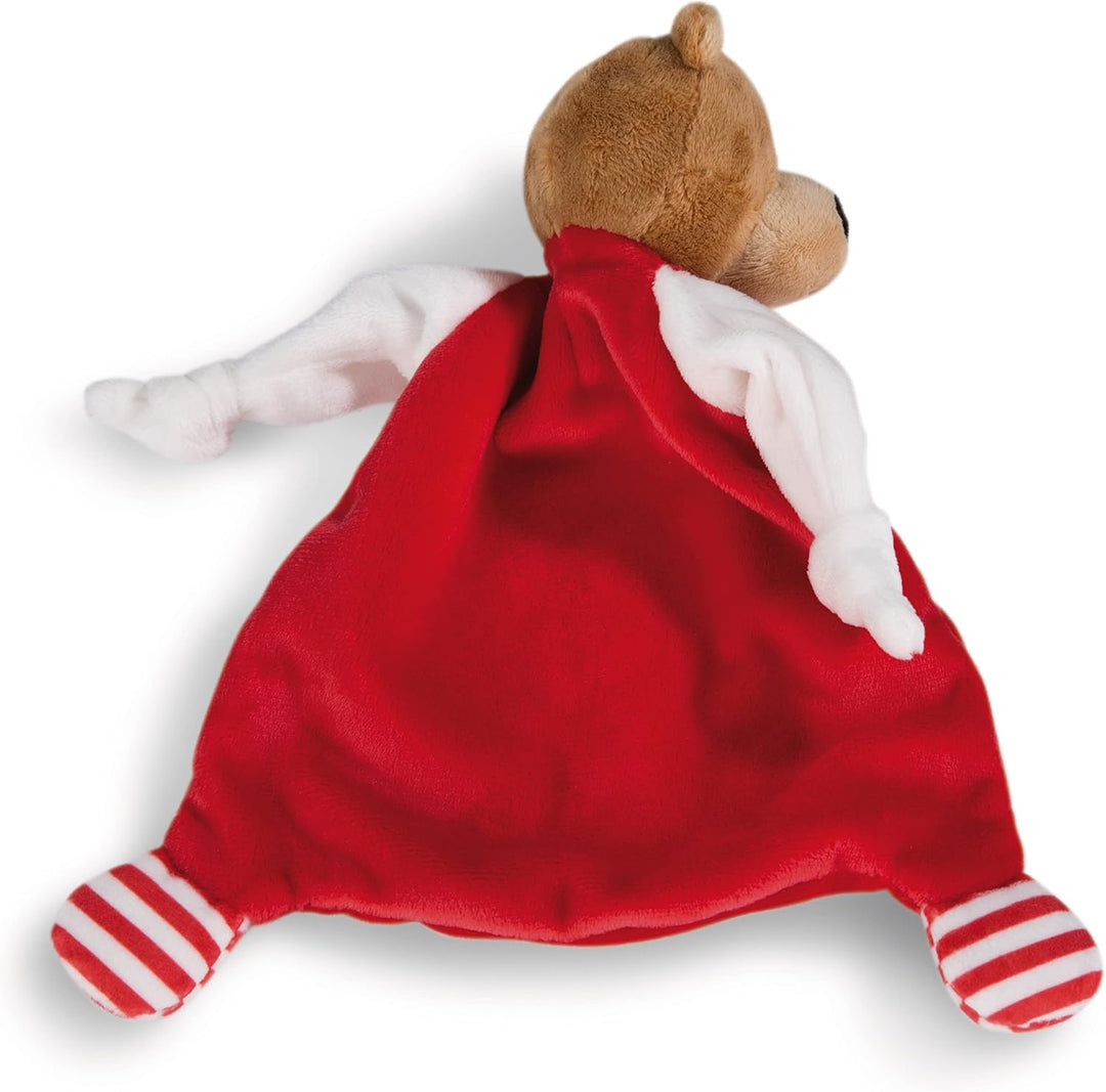 NICI Schmusetusch FC BAYERN MÜNCHEN Bär Berni 25 x 25 cm – niedliches Schnuffeltuch mit Stickerei "N