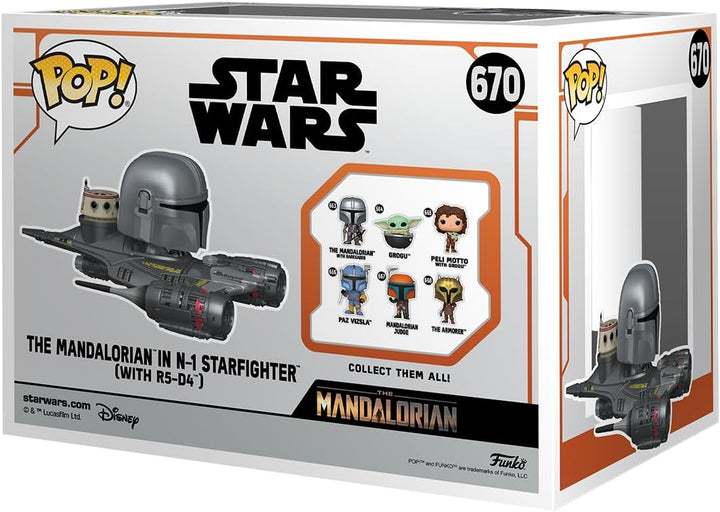Funko Pop! Rides: Star Wars: The Mandalorian S9 - Mandalorian in N1 Starfighter - Vinyl-Sammelfigur