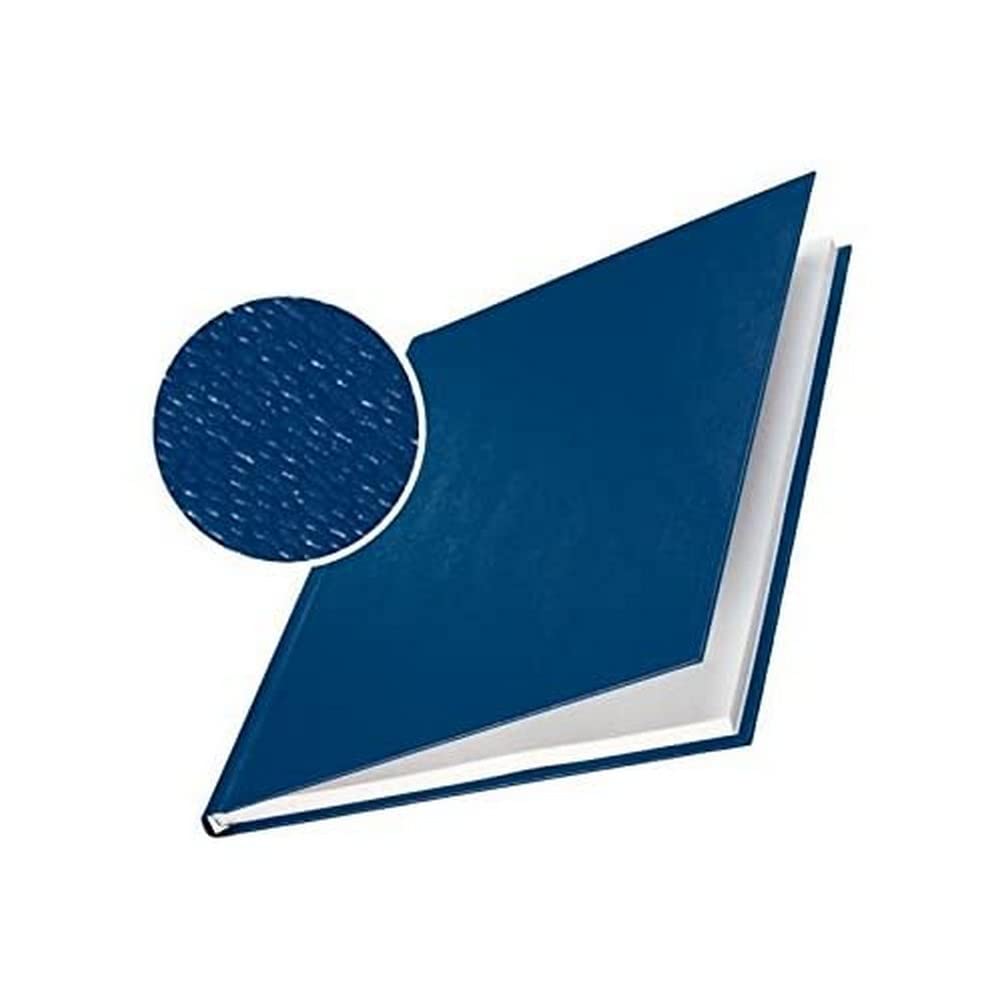 Leitz 73930035 Buchbindemappe impressBIND, Hard Cover, A4, 14 mm, 10 Stück, blau, blau
