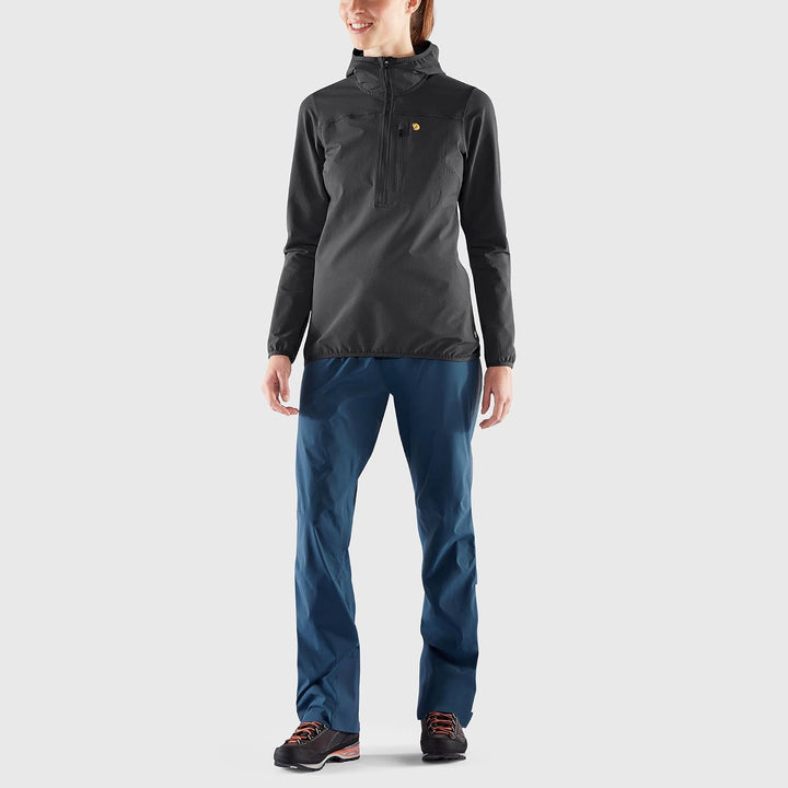 Fjällräven Damen Bergtagen Stretch Half Zip Jacket (1er Pack) S Schwarz, S Schwarz