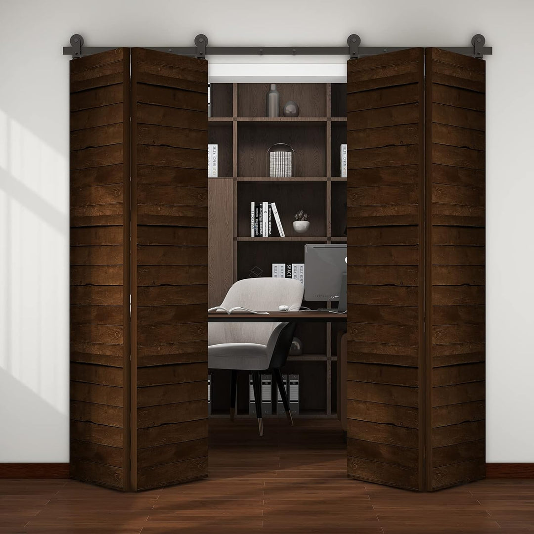 WOLFBIRD 5FT/1.5M Bifold Schiebetürbeschlag für doppelt gerichtetes Beschlagsystem, Falten Bifold Do
