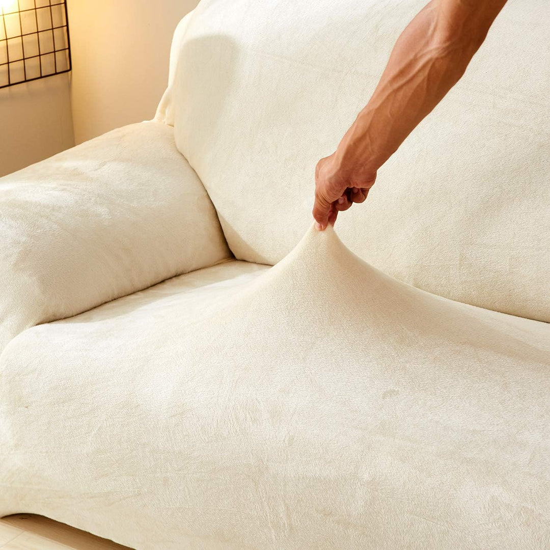 PETCUTE Sesselbezüge Elastische Sesselbezüge Dicke Sofabezüge Sofabezüge Beige 1 Sitzer Beige, 1 Sit