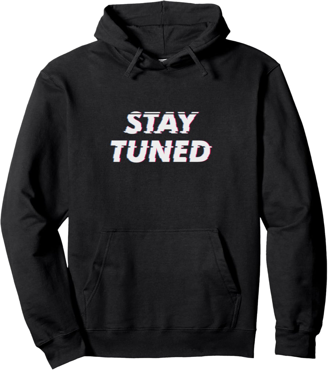 Vaporwave Glitch Stay Tuned Synthwave Japanische Ästhetik Pullover Hoodie