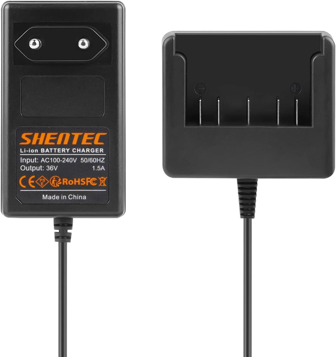 Shentec 36V Lithium akku Ladegerät für Bosch Rotak 32 LI 34 LI 37 LI 43 LI 1600Z0003C