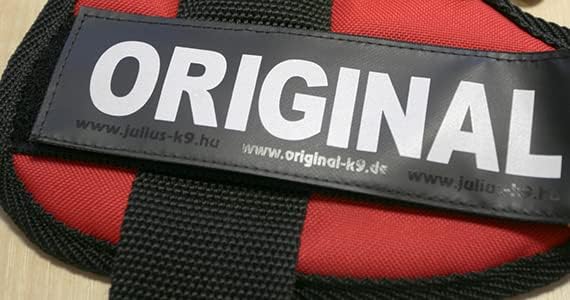 JULIUS K-9 IDC Powergeschirre Rot mit individuelle Klettaufschriften Bundle optionale Grösse, 16IDC+