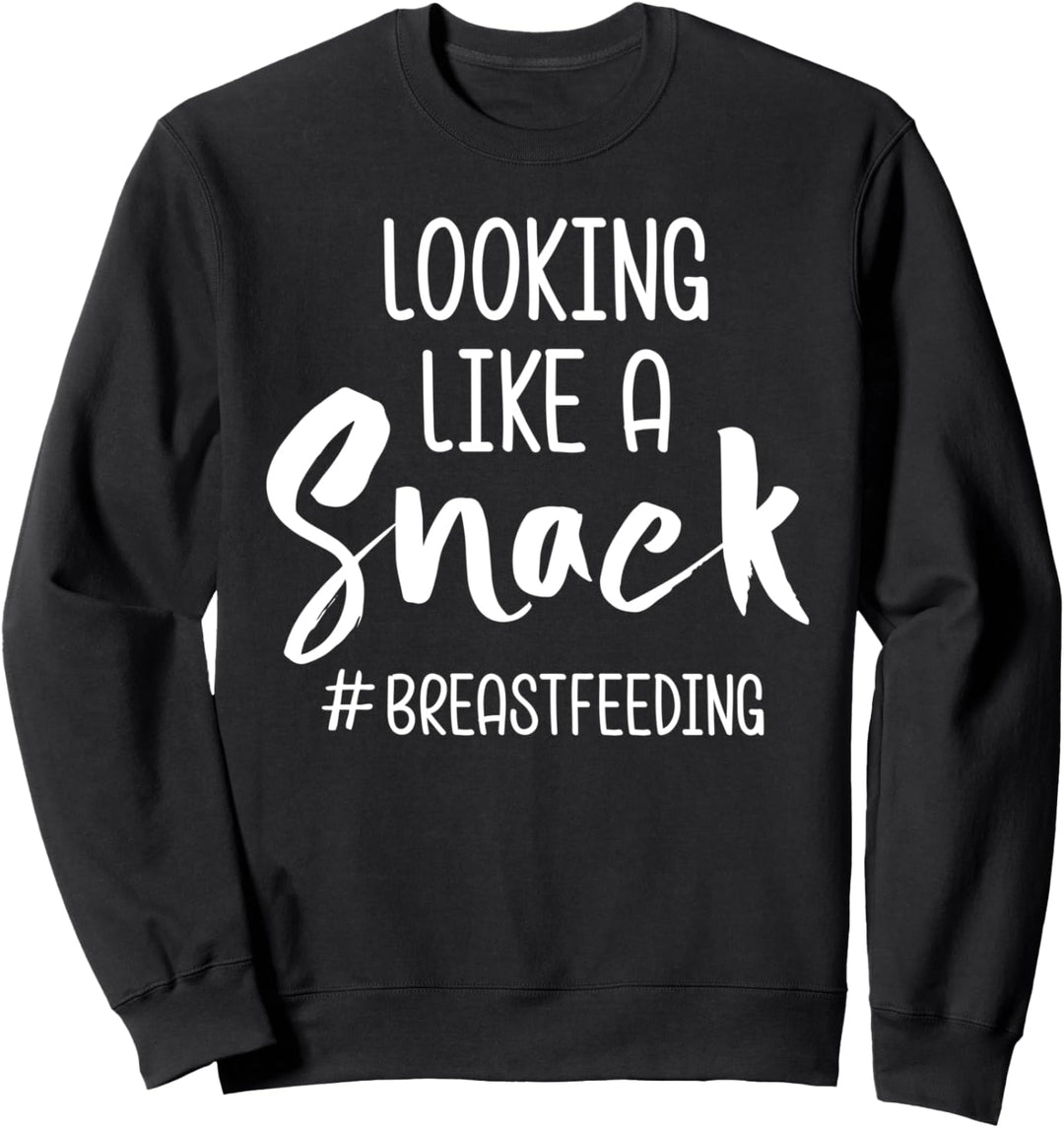Stillende Mutter sieht aus wie ein Snack Sweatshirt