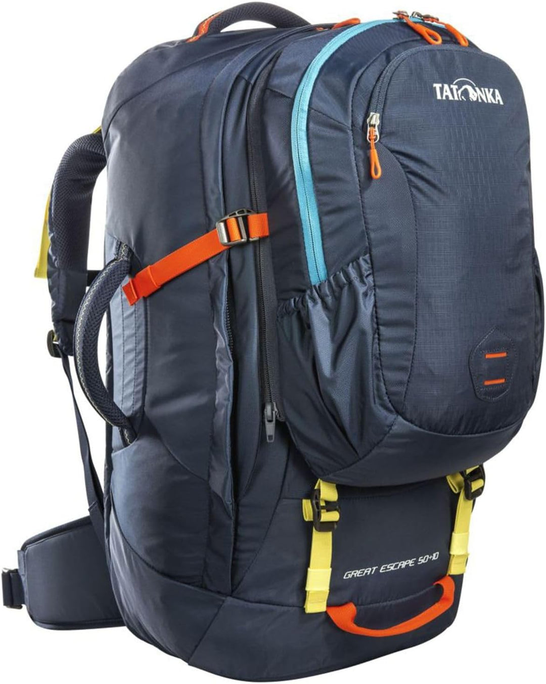 Tatonka Great Escape 50+10 - Reiserucksack mit grosser Kofferöffnung, abnehmbarem Daypack (10l) und