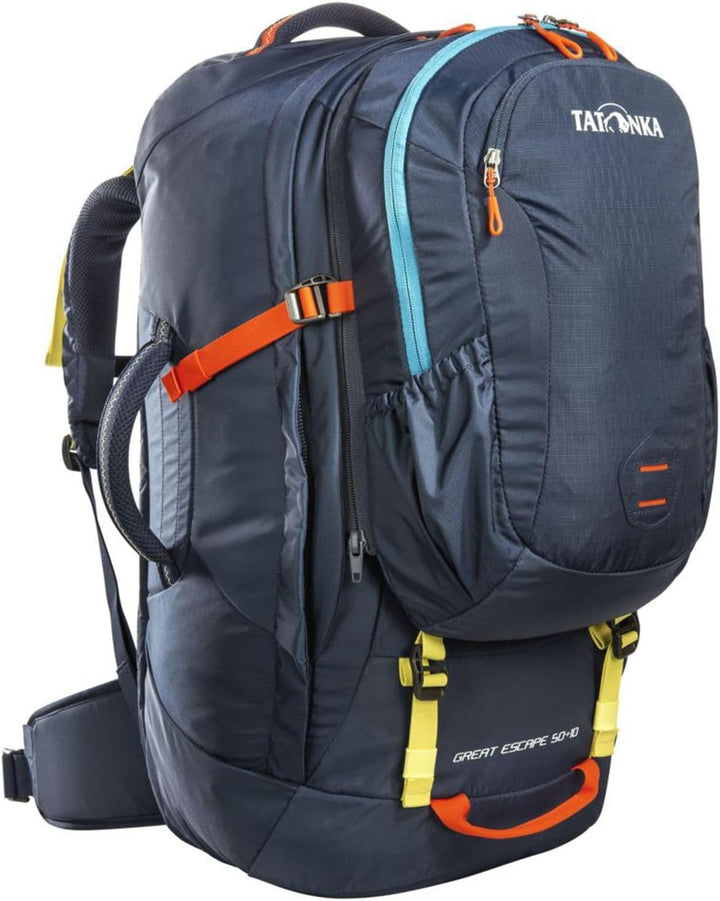 Tatonka Great Escape 50+10 - Reiserucksack mit grosser Kofferöffnung, abnehmbarem Daypack (10l) und