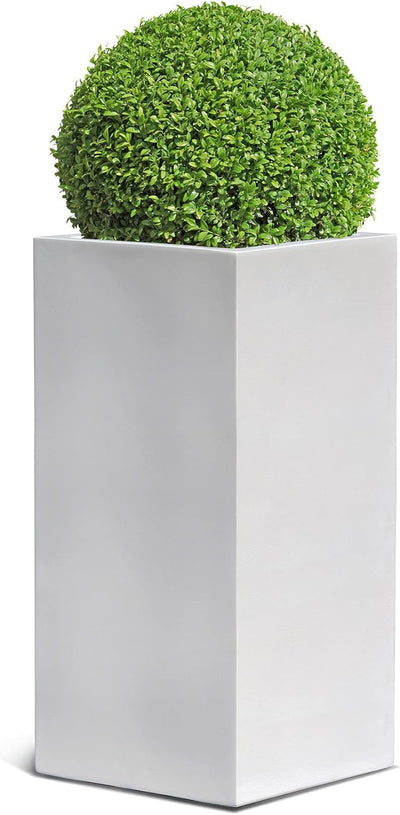ESCHBACH® Pflanzkübel HIGH Cube 45 Weiss Quadratisch * 45 x 45 x 90 cm * 10 Jahre Garantie 45x45x90,