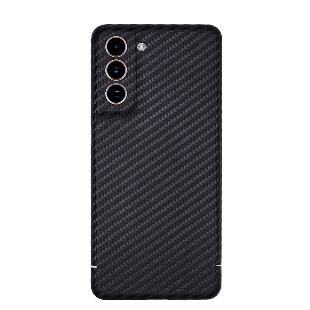 FILONO Samsung Galaxy S21+ Carbon Hülle, ultradünn, hochwertig, schwarz-matt-chic, S21+