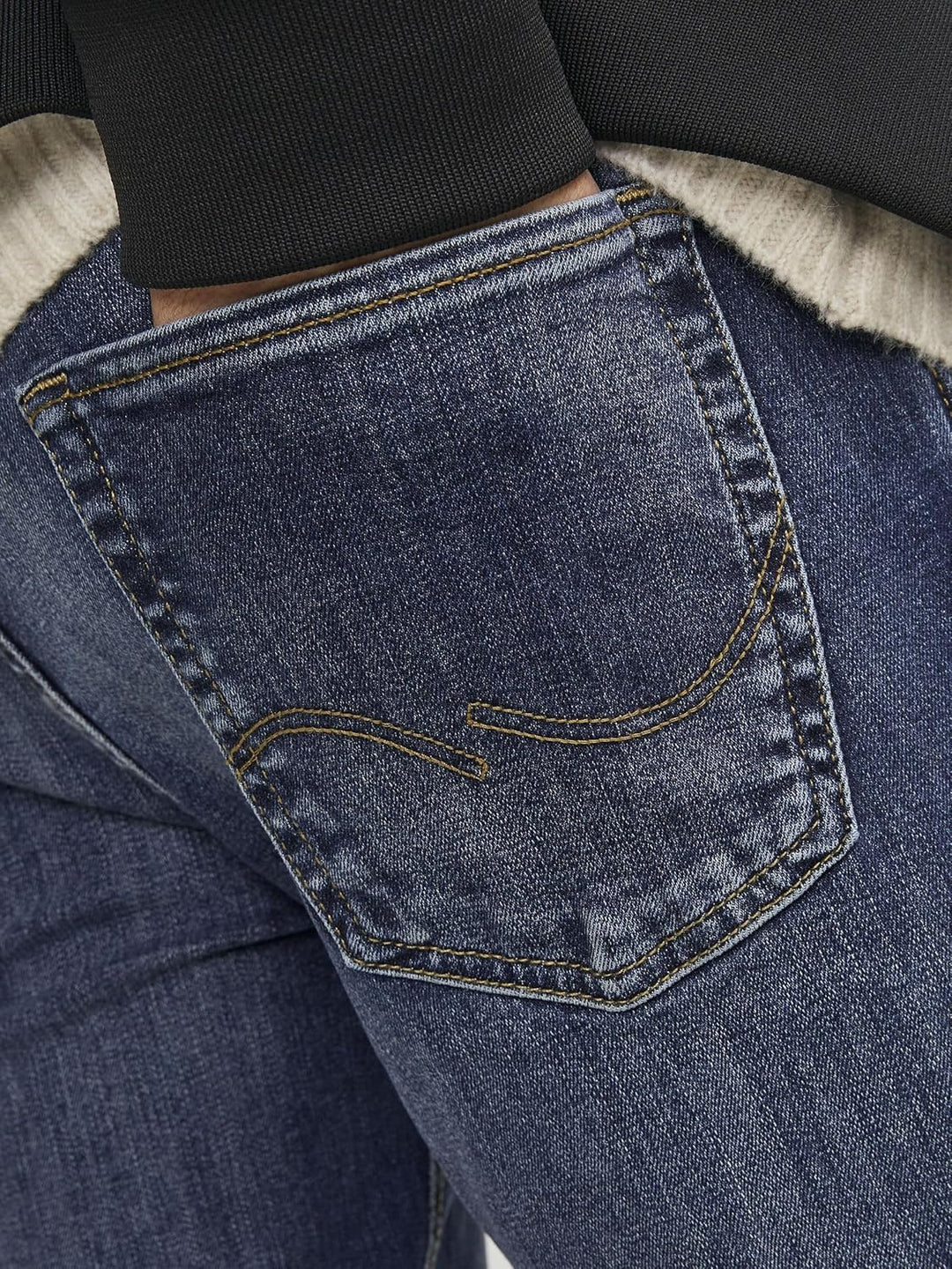 JACK & JONES Male Slim Fit Jeans JJIGLENN JJICON JJ 257 50SPS NOOS Slim Fit Jeans 33W / 36L Blue Den