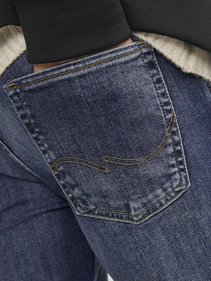 JACK & JONES Male Slim Fit Jeans JJIGLENN JJICON JJ 257 50SPS NOOS Slim Fit Jeans 33W / 36L Blue Den