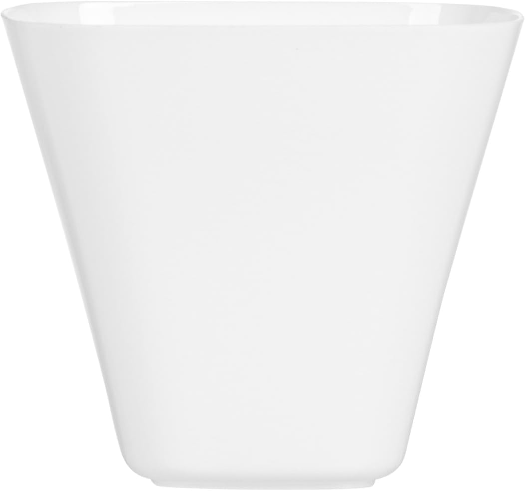 Restaurantware 4 oz Square White Plastic Bellissima Tasting Cup - 2 1/2" x 2 1/2" x 2 1/4" - 100 cou