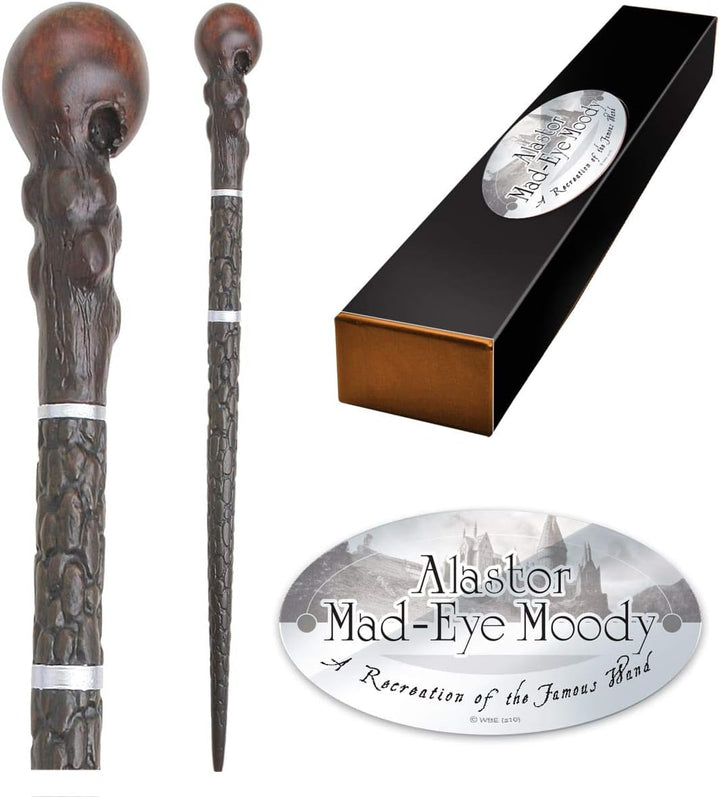 The Noble Collection - Alastor Mad-Eye Moody Character Wand - 15in (38cm) Wizarding World Wand with
