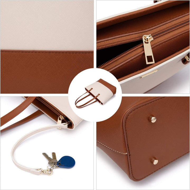 LOVEVOOK Handtasche Damen Schultertasche 3pcs Set Shopper Gross Tasche Shoulder Bag Henkeltasche Umh