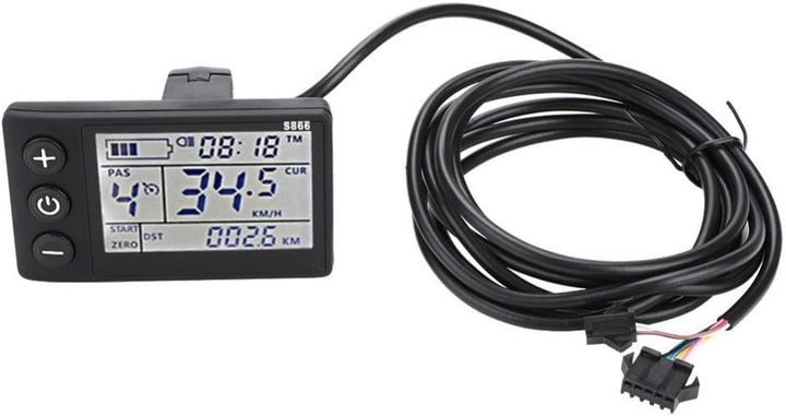 Elprico Bürstenloser Motorcontroller, Wasserdichter 24V-48V Motorcontroller, LCD Anzeigefeld Elektro