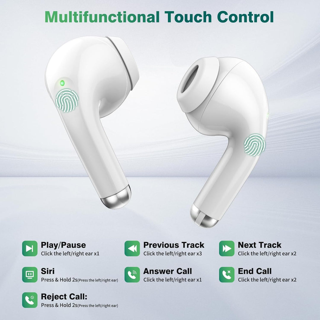 Kopfhörer Kabellos für iPhone 17 16 Pro Max 14 13 12 11,In Ear Kopfhörer Bluetooth mit Mikrofon Wire