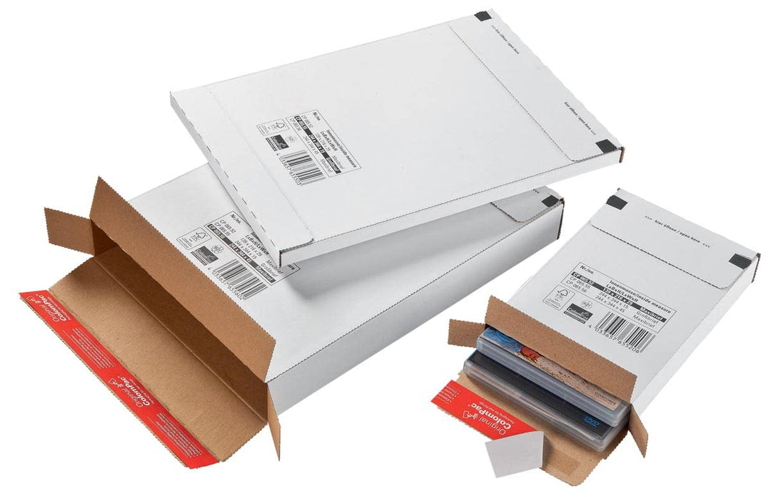 ColomPac Porto Optimierte Mailers in Weiss Recycelbar und Biologisch Abbaubar 244 x 344 x 15mm - 100
