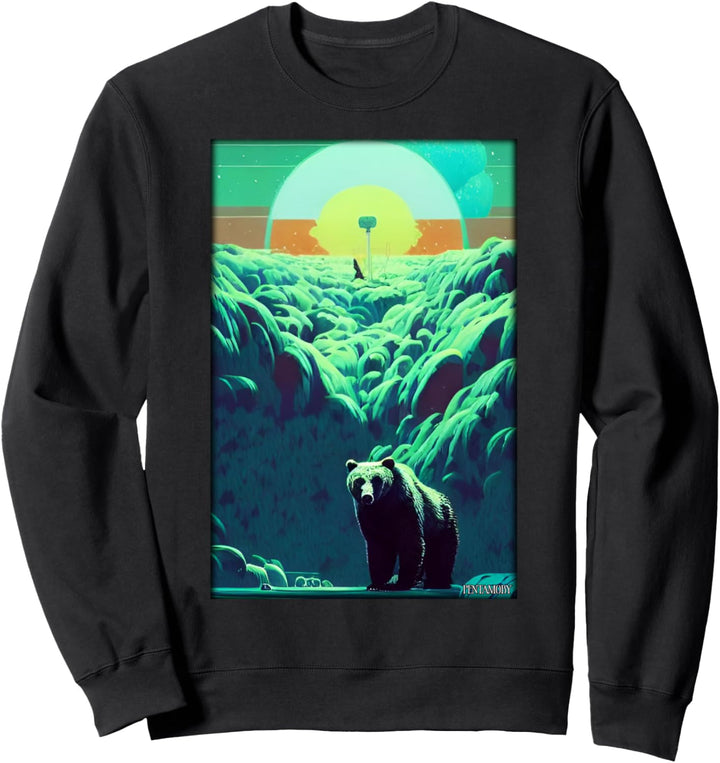 Grizzlybär Braunbär Raubtier Wald Tier Tiermotiv Sweatshirt