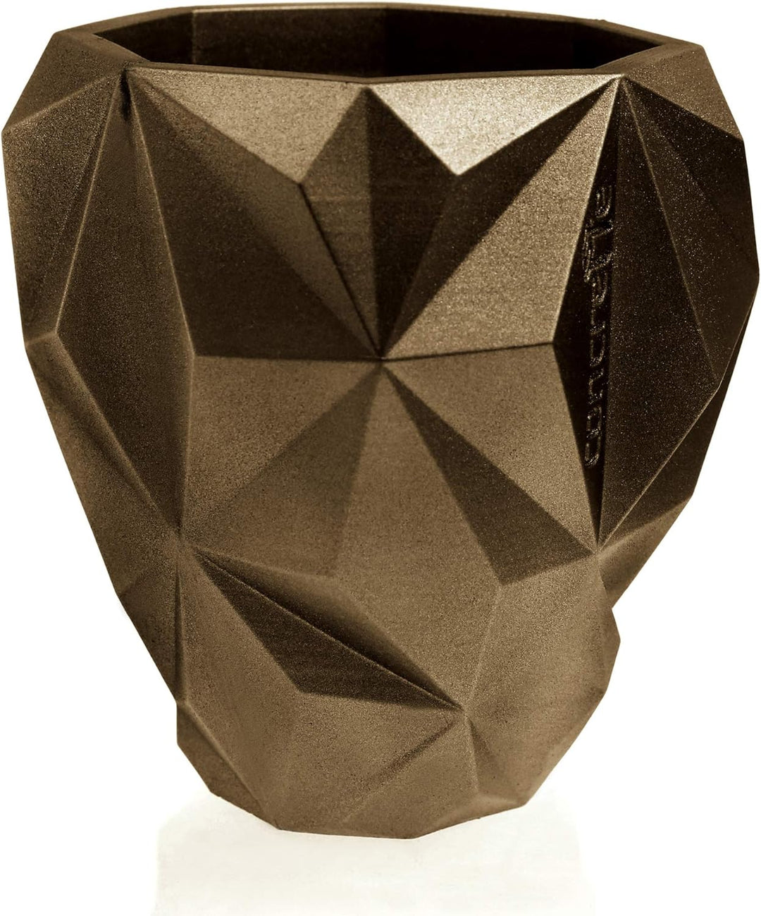 CONCRETTE Blumentopf Blumenkübel Zement-Pflanzkübel Übertopf aus Beton Geometric Ø 13 cm/Ø 19 cm/Ø 2