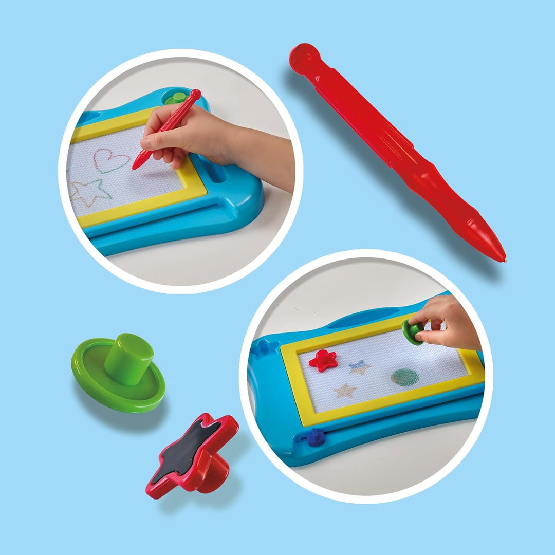 SES Creative - My First-Zaubertafel 4 Farben - Maltafel - Montessori Spielzeug - Magnetische Zaubert