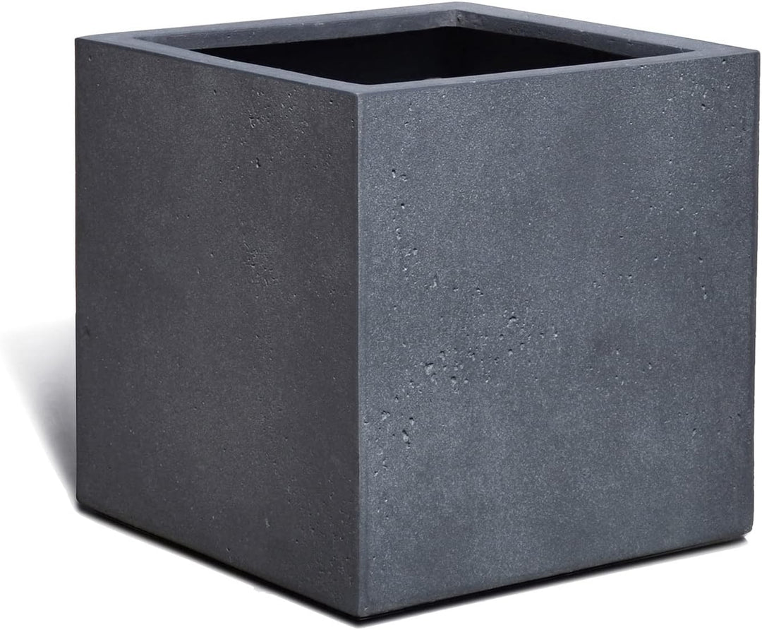 ESCHBACH® Pflanzkübel Cube 40 Blei Grau Quadratisch * 40 x 40 x 40 cm * 10 Jahre Garantie 40x40x40,