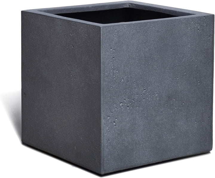 ESCHBACH® Pflanzkübel Cube 40 Blei Grau Quadratisch * 40 x 40 x 40 cm * 10 Jahre Garantie 40x40x40,