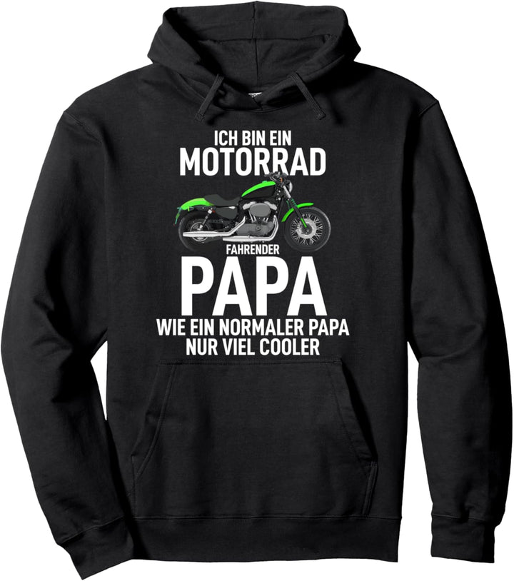 Ich bin ein Motorrad fahrender Papa Bester Dad der Welt Pullover Hoodie