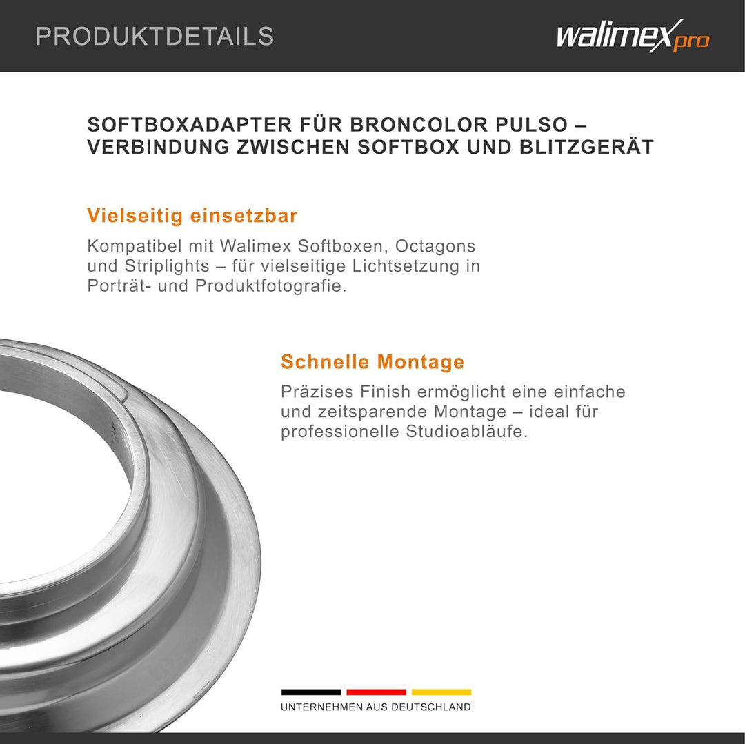 Walimex Softboxadapter für Broncolor Pulso, Broncolor Pulso