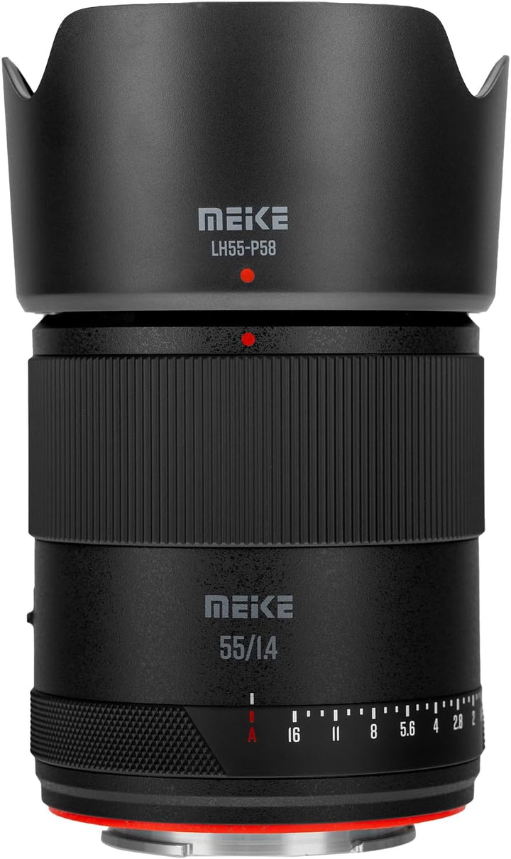 Meike 55mm F1.4 Standard Aperture APS-C Frame Auto Focus Fix Portrait Lenses for Sony E-Mount Mirror