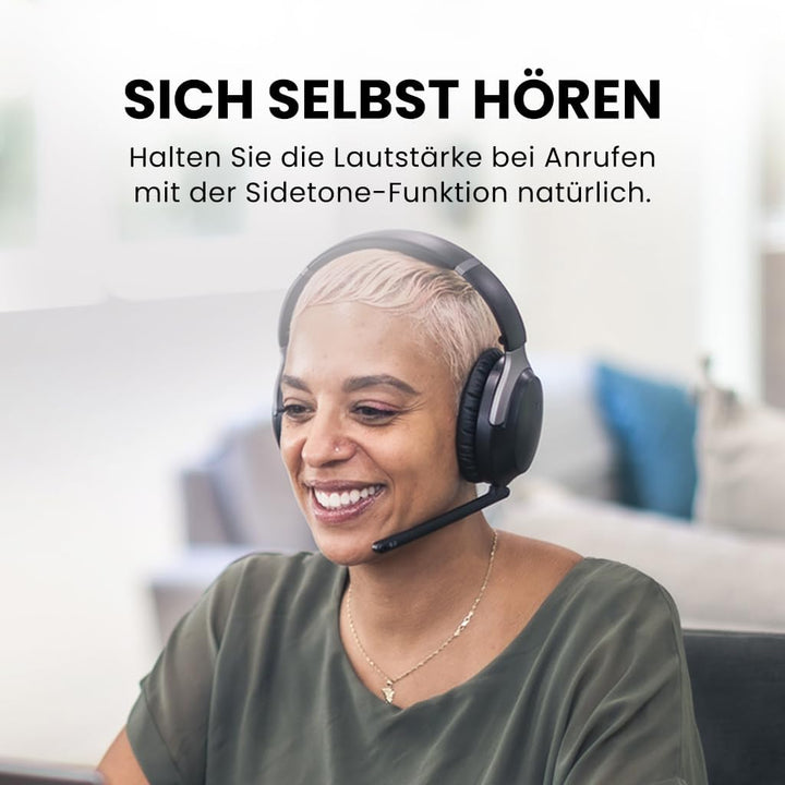 Avantalk Aria 3 - Bluetooth 5.3 Kabellos Headset mit abnehmbarem Noise-Cancelling Mikrofon, klare Sp