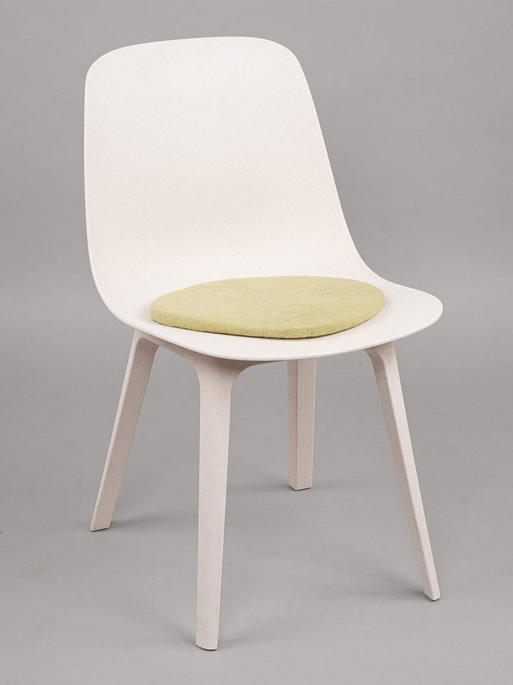 myfelt Flache Filz-Sitzauflage/Stuhlauflage - Pitt - rund, 36 cm, Hellgrün, Hellgrün