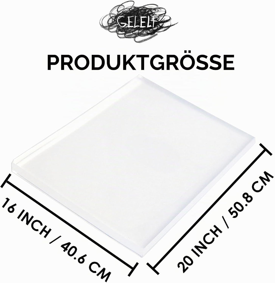 Gel-Druckplatte der neuen Generation, verbesserte Formel, Druckplatte für Gel-Druckkunst, Gel-Monopr