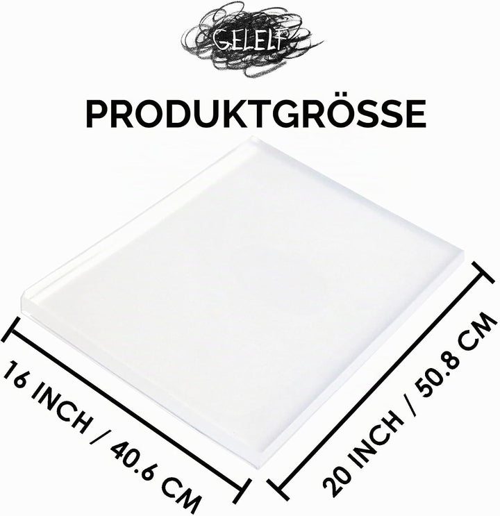 Gel-Druckplatte der neuen Generation, verbesserte Formel, Druckplatte für Gel-Druckkunst, Gel-Monopr