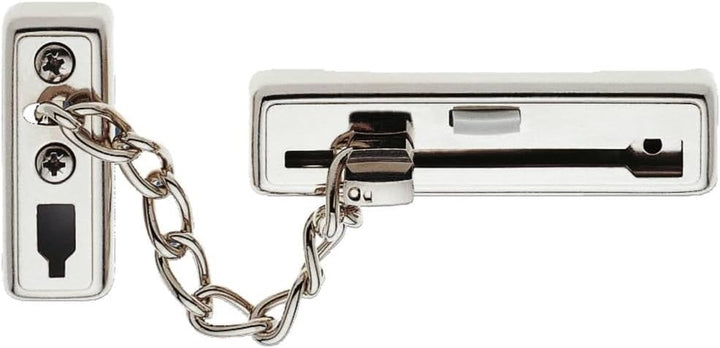 Burg-Wächter Sicherheits-Türkette mit Kindersicherung, 13 cm Länge, TK 64 SB, Vernickelt Kettenlänge