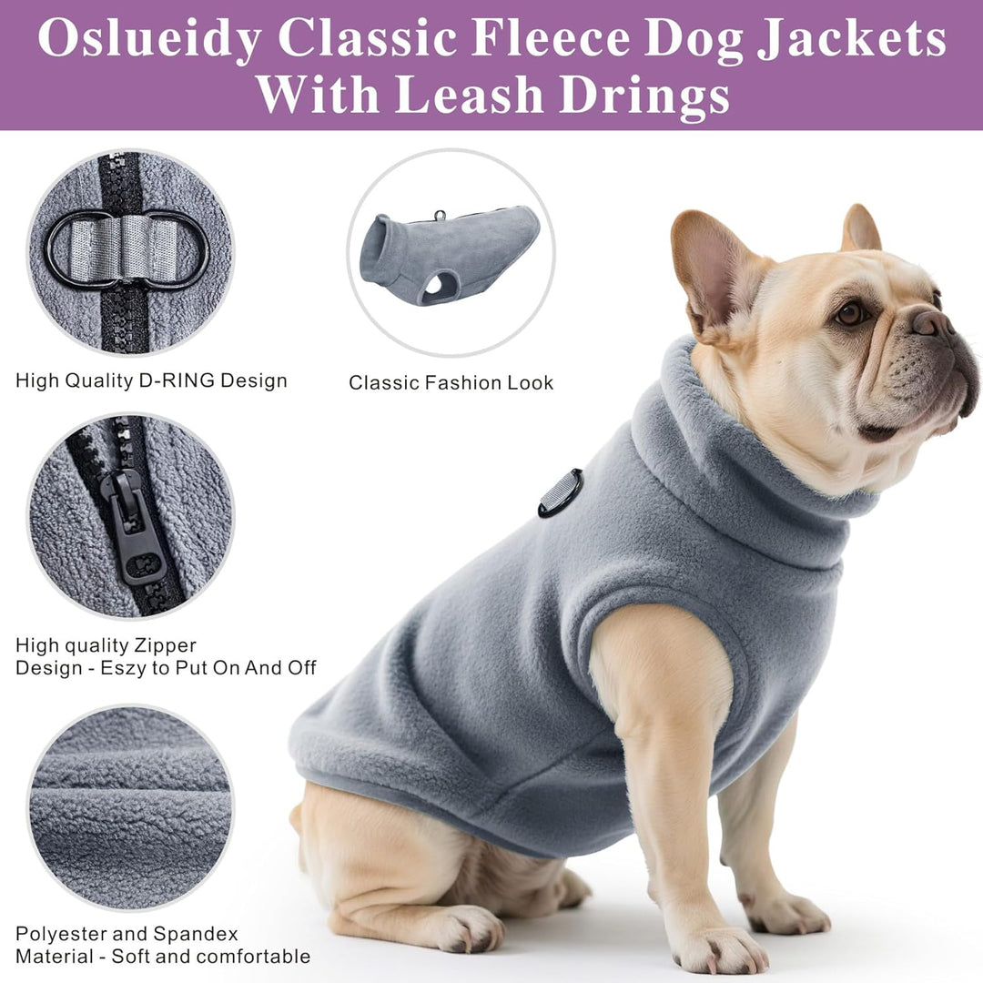 Oslueidy Hundemantel Fleece Hunde Jacken Hund warme Mäntel Winter Haustier Kleidung Hoodies Pullover