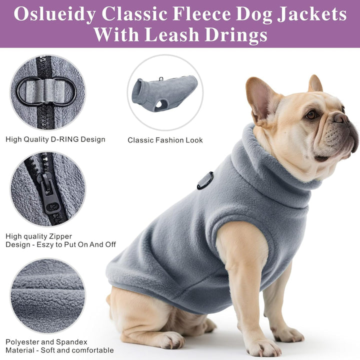 Oslueidy Hundemantel Fleece Hunde Jacken Hund warme Mäntel Winter Haustier Kleidung Hoodies Pullover