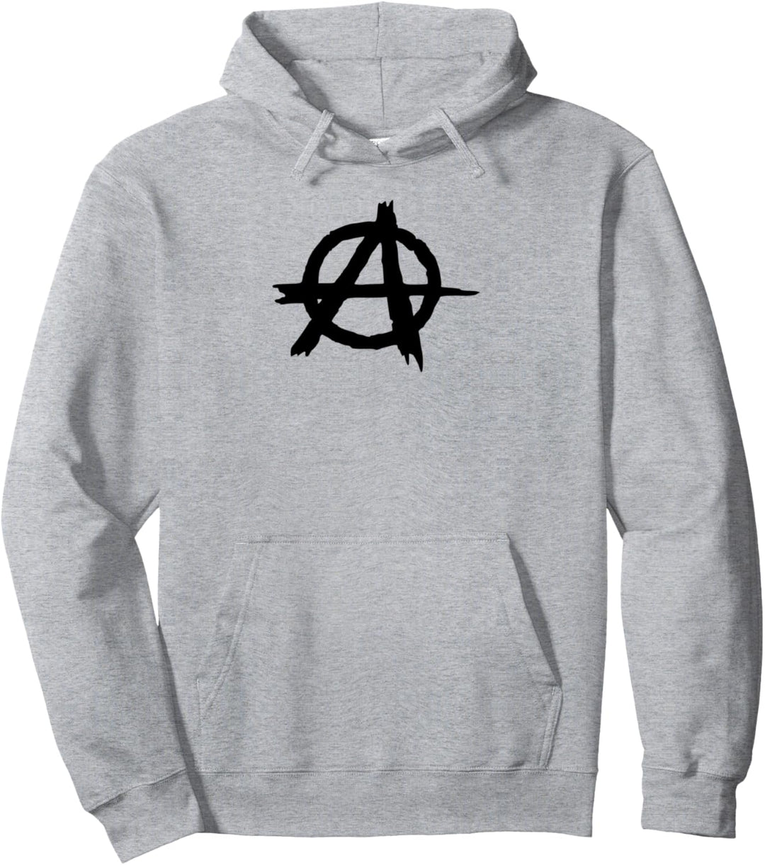Anarchie Anarchy Anarchismus Anti fa Symbol Logo Design Pullover Hoodie