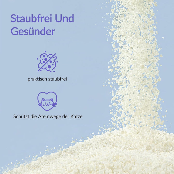 Nicht Klebend Ultraklumpende Katzenstreu Klumpstreu, Staubfrei & Unparfümiert, Aus Tierfreundlichem