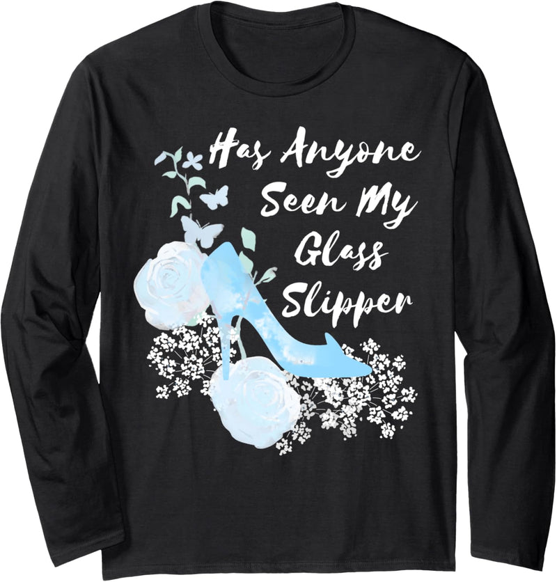 Disney Cinderella Has Anyone Seen My Glass Slipper Floral Langarmshirt