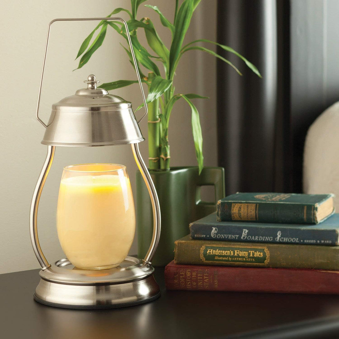 Candle Warmers Hurricane Laterne Kerzenwärmer silber nickel