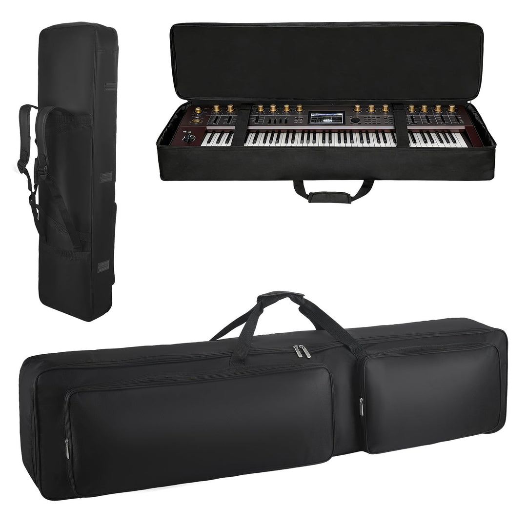 88 Tasten Keyboard Tasche, Tragbare Gigbag Zwei-Möglichkeiten E-Piano Tasche Gepolstert aus 600D Rob
