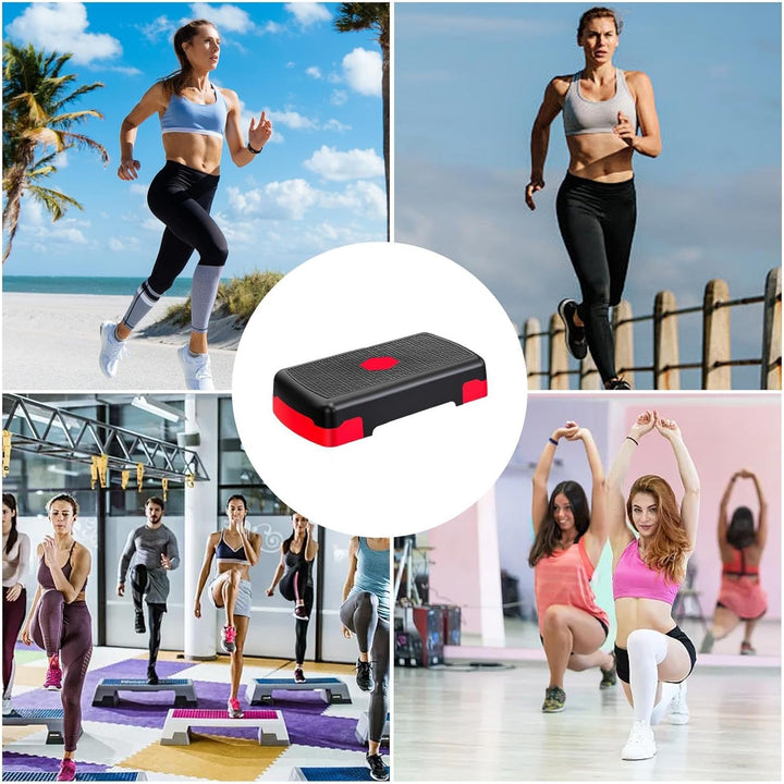 Aerobic Stepper, Übungsschritt - Aerobic-Stepper-Step-Trainer,4 Zoll 6 Zoll 8 Zoll hohe Step-Up-Box