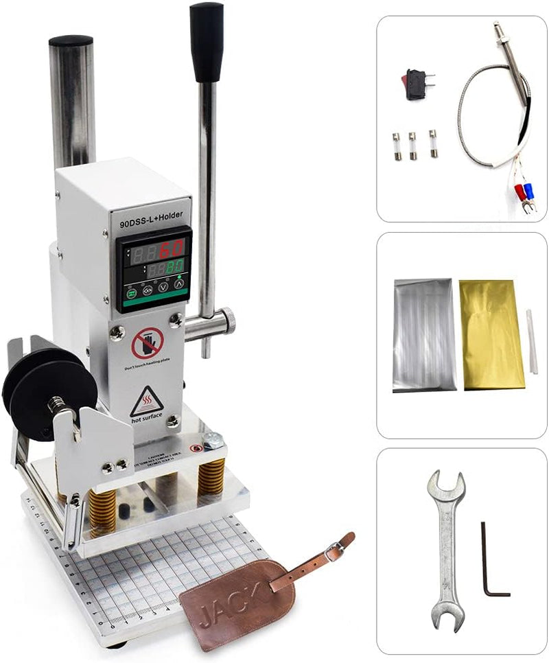 FASTTOBUY heissfolienprägemaschine 10X13CM Hot Foil Stamping Machine 500W Heissfolienprägemaschine H