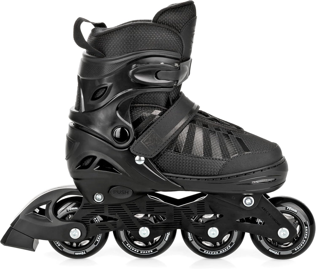 RAVEN Inline Skates Inliner für Kinder und Erwachsene OPTIONAL 2in1 mit Schlittschuhen verstellbar O