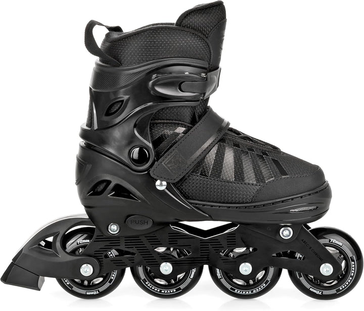 RAVEN Inline Skates Inliner für Kinder und Erwachsene OPTIONAL 2in1 mit Schlittschuhen verstellbar O