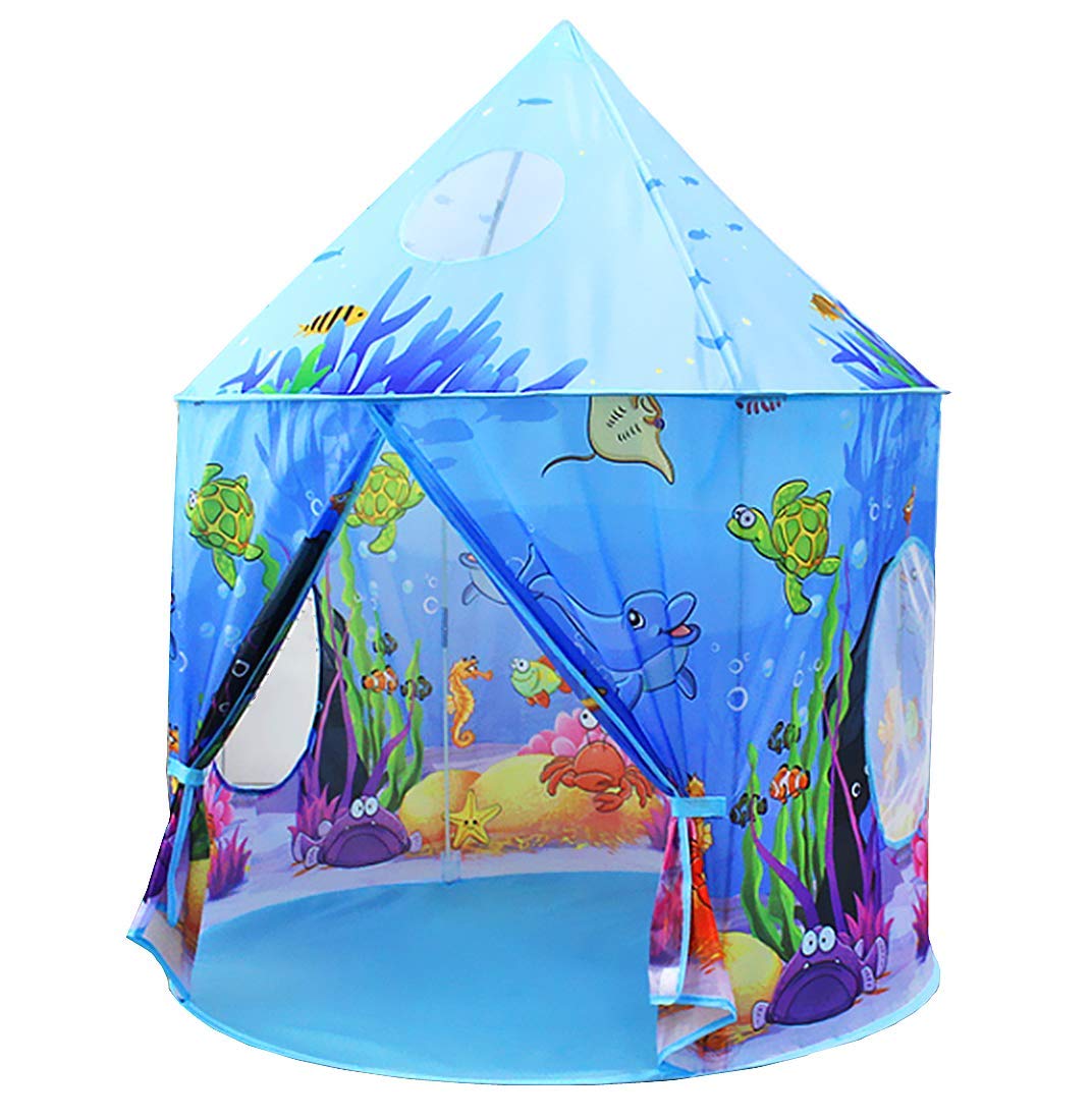 Benebomo Kinderzelt,Spielzelt,Blau, Ozean,Spielzelt Jungen,Spielzelt mädchen,Zelt kinderzimmer,Gebur