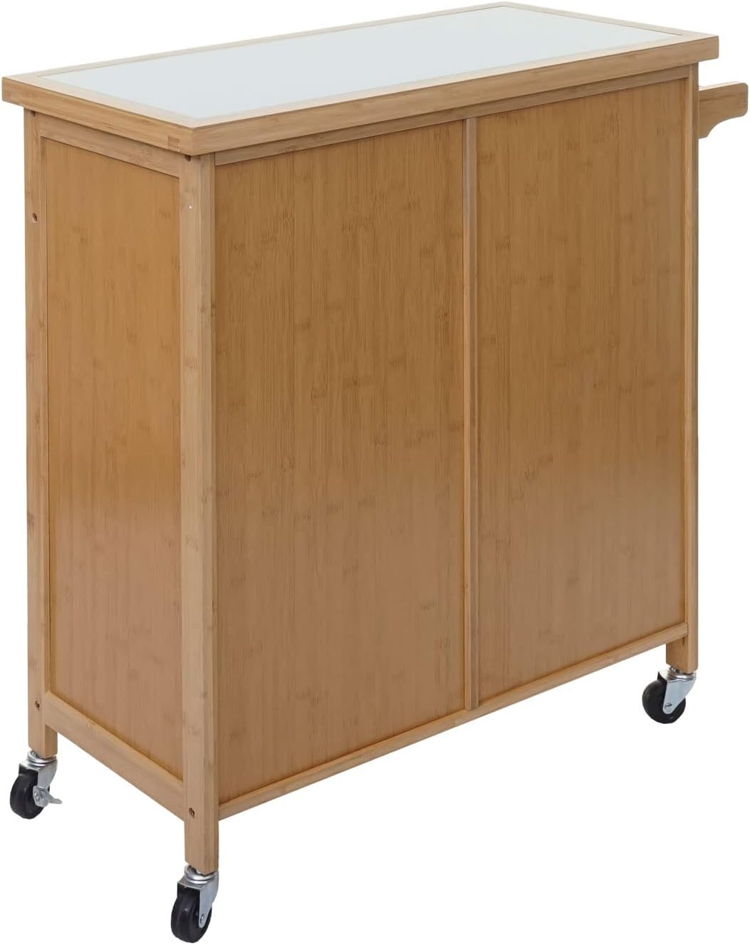 Mendler Servierwagen HWC-K11, Küchenwagen Barwagen Rollwagen, Griff Schublade Arbeitsplatte 85x84x36