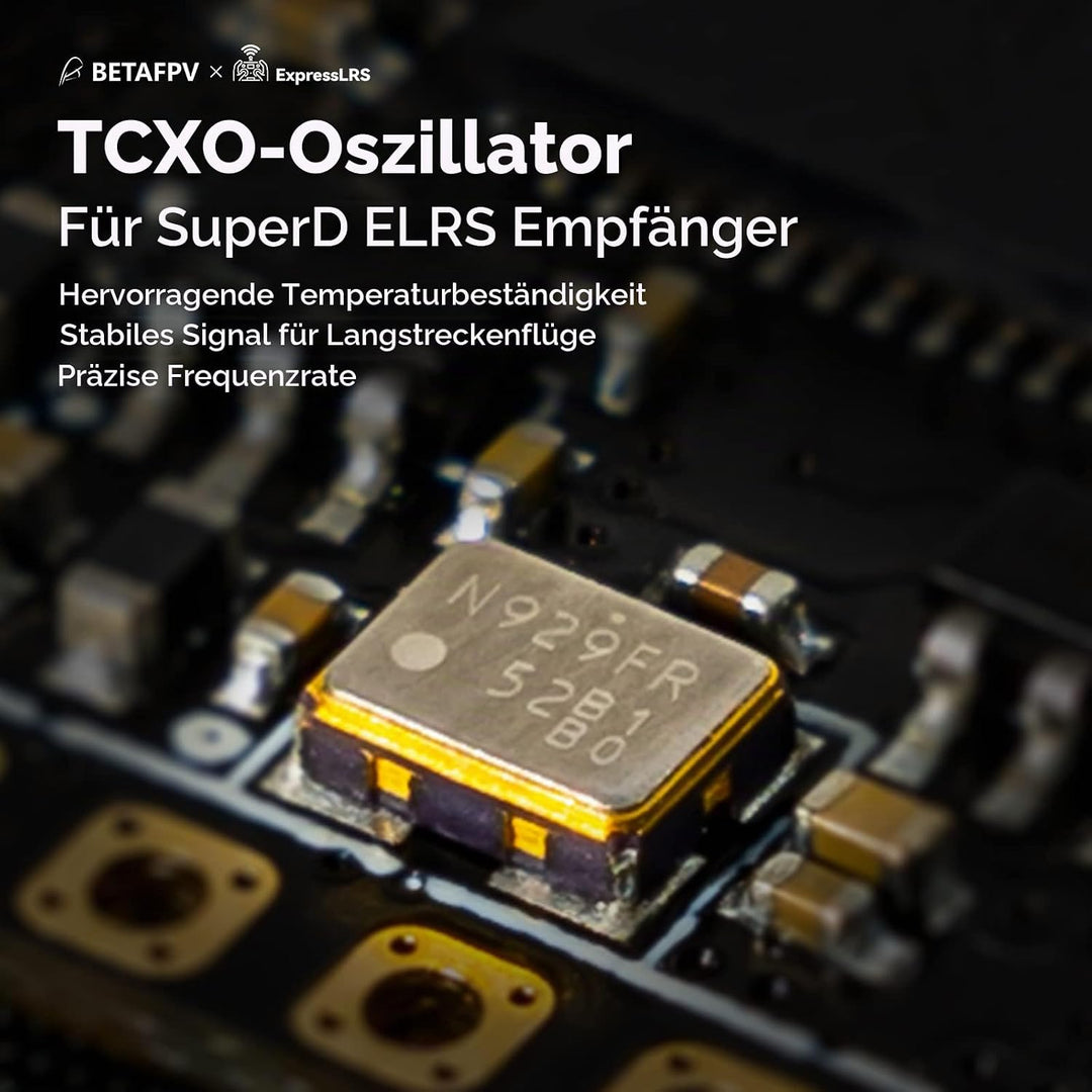 BETAFPV SuperD ELRS Diversity Receiver with Dual Receiver Chains 2 Antennas TXCO Tech Support CRSF P
